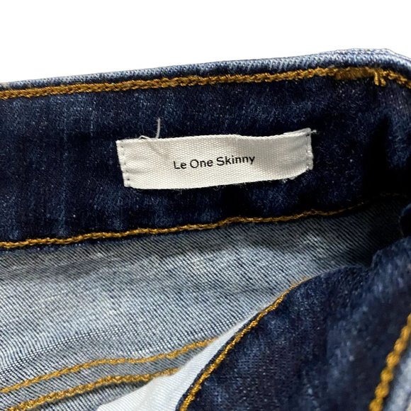 Frame Le One Skinny Jeans Kodak Blue Size 1 (Sizes 23-28) - Picture 5 of 9